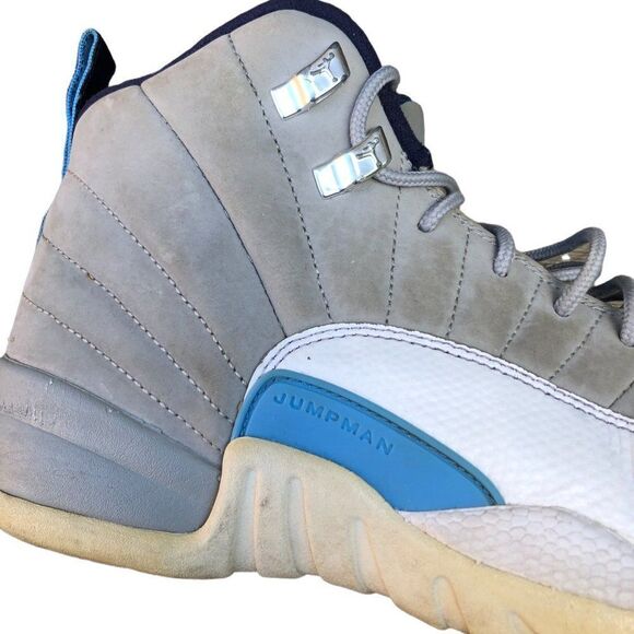 RARE 2016 Air Jordan 12 Retro Grey University Blue Size 8 - Picture 6 of 16
